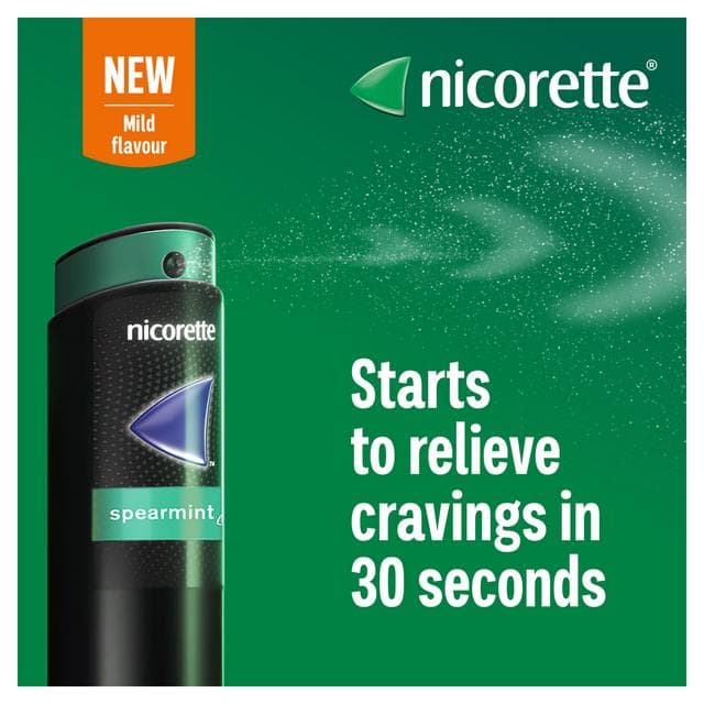 Nicorette Quickmist 2 x Quit Vaping Aid Spearmint Mouthspray Pack - gallery image 2