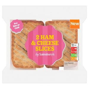 Sainsbury's 2 x Ham & Cheese Slices 300g