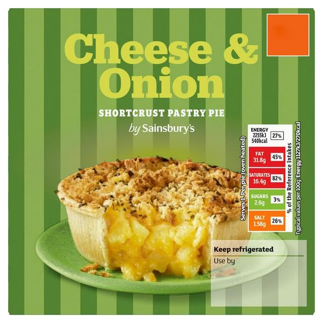 Sainsbury's 200g Cheese & Onion Pie - gallery image 1