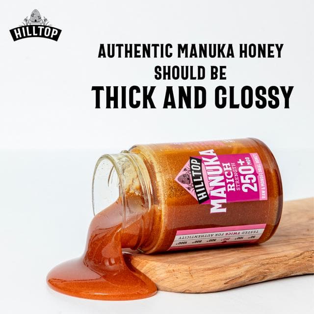 Hilltop 225g Manuka Raw & Monofloral 250 + MGO Honey - gallery image 4