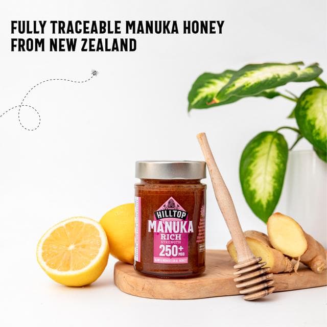 Hilltop 225g Manuka Raw & Monofloral 250 + MGO Honey - gallery image 5