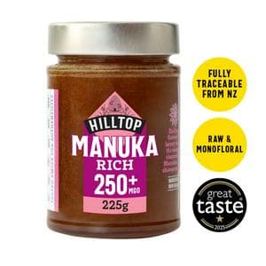 Hilltop 225g Manuka Raw & Monofloral 250 + MGO Honey