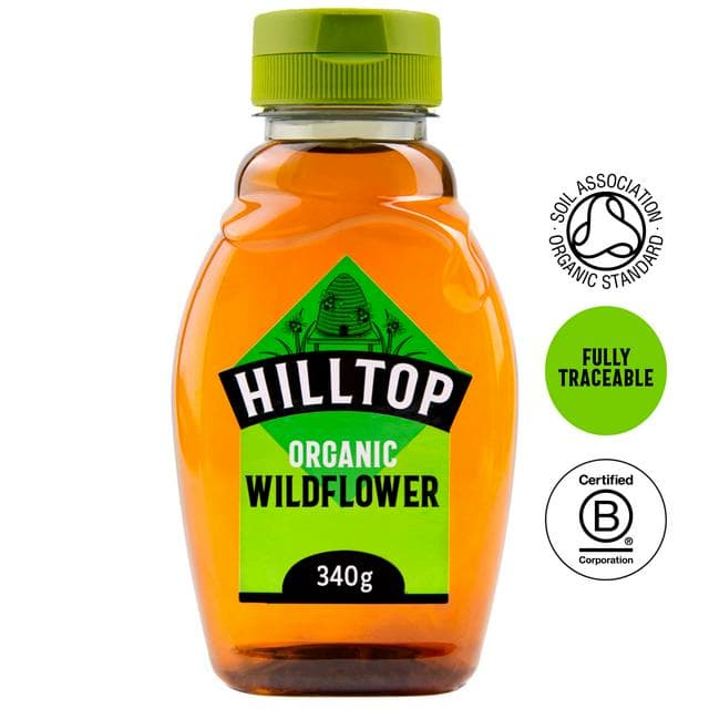 Hilltop 340g Wildflower Organic Honey - gallery image 1