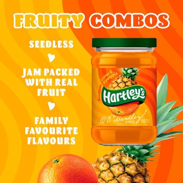 Hartley's 300g Seedless Pineapple & Orange Fruit Jam - gallery image 2