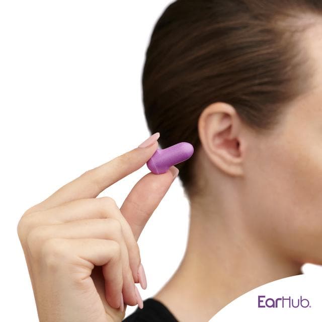 EarHub 10 x Purple Soft Foam Earplugs Pairs - gallery image 2