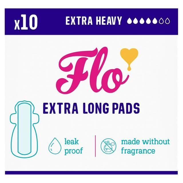 Flo 10 x Bamboo Extra Long Period Pads - gallery image 1