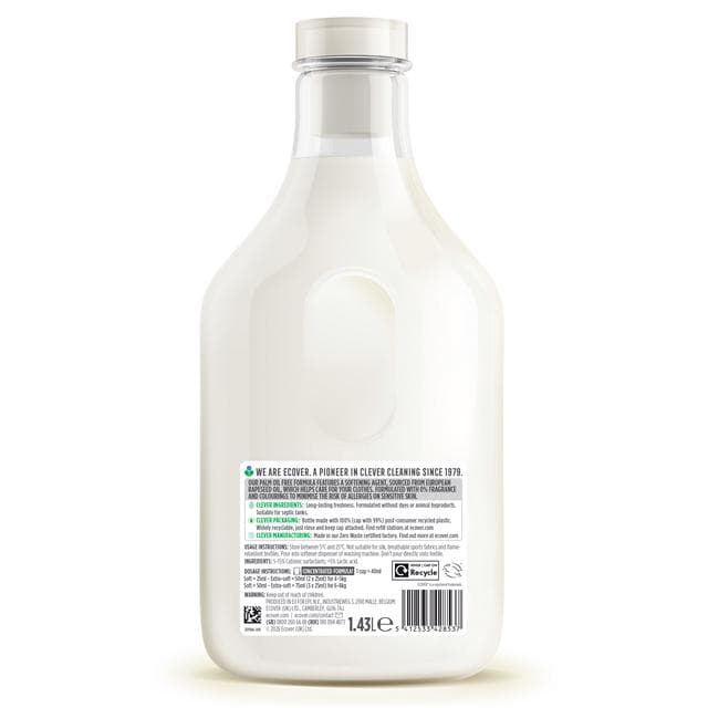 Ecover 57 Washes Sensitive Zero% Fabric Conditioner 1.43L - gallery image 2