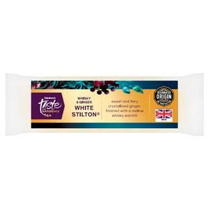 Sainsbury's 200g Whiskey & Ginger White Stilton Cheese, Taste the Difference