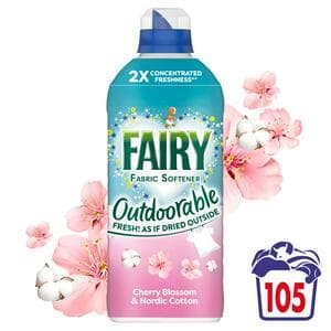 Fairy Outdoorable 105 Washes Cherry Blossom & Nordic Cotton Fabric Softener
