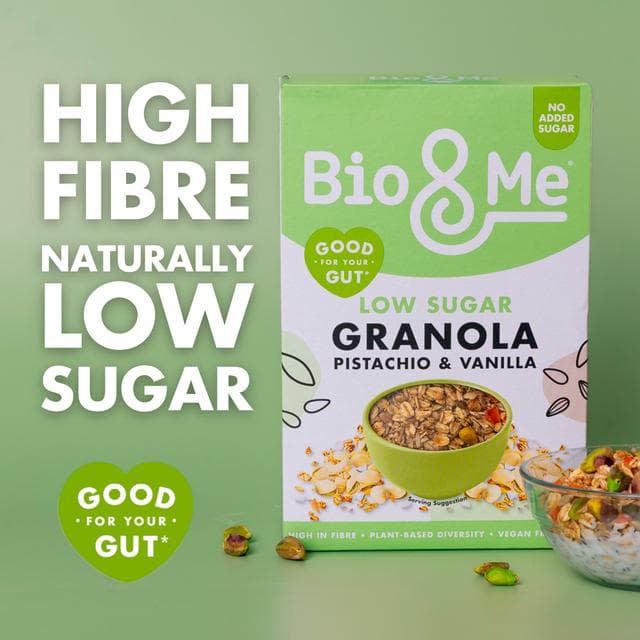 Bio&Me 360g Pistachio & Vanilla Low Sugar Granola Breakfast Cereal - gallery image 2