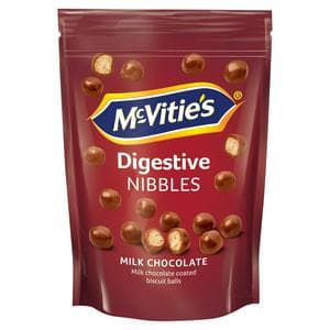 McVitie's Digestives Nibbles 80g Milk Chocolate Coated Biscuit Balls