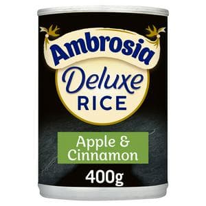 Ambrosia 400g Deluxe Apple & Cinnamon Rice Pudding Dessert Can