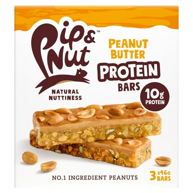Pip & Nut 3 x 46g Peanut Butter Multipack Protein Bars - gallery image 1