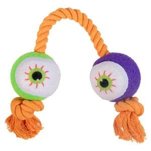 Rosewood Spirit & Spook Goofy Eyes Tug Rope Dog Toy