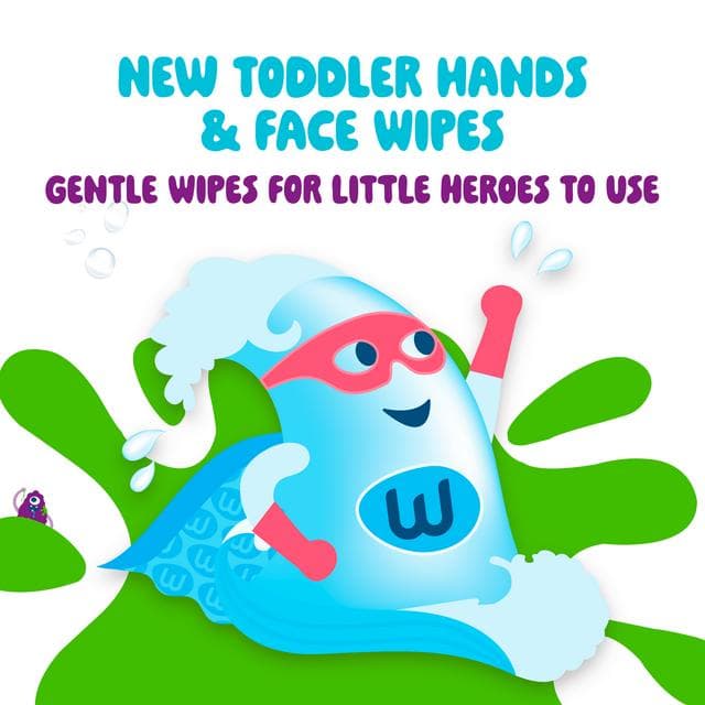 WaterWipes 40 x Hands & Faces Kids Wipes - gallery image 2