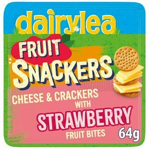 Dairylea Snackers 64g Cheese & Crackers with Strawberry Fruit Bites