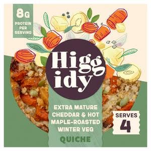 Higgidy 400g Extra Mature Cheddar & Hot Maple Roasted Winter Veg Quiche