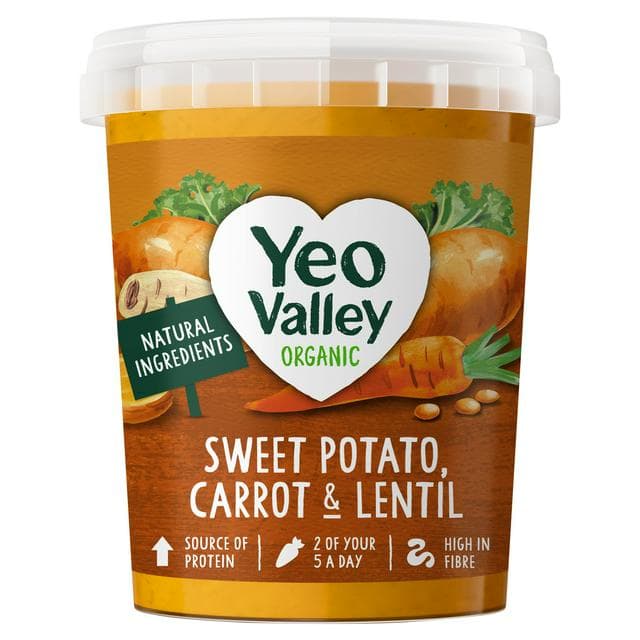 Yeo Valley Organic 400g Sweet Potato, Carrot & Lentil Soup - gallery image 1