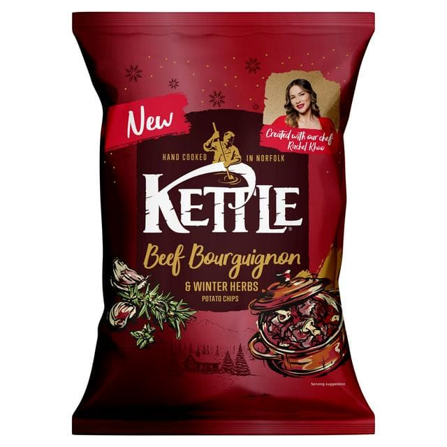 Kettle 130g Beef Bourguignon & Winter Herbs Potato Chips - gallery image 1