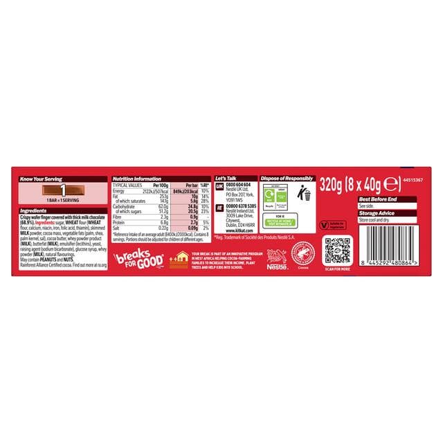 KitKat Chunky 8 x Milk Giant Carton 320g - gallery image 3