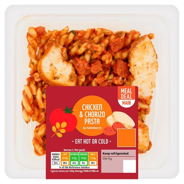 Sainsbury's Chicken & Chorizo Pasta 230g - gallery image 1
