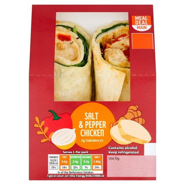 Sainsbury's Salt & Pepper Chicken Wrap - gallery image 1