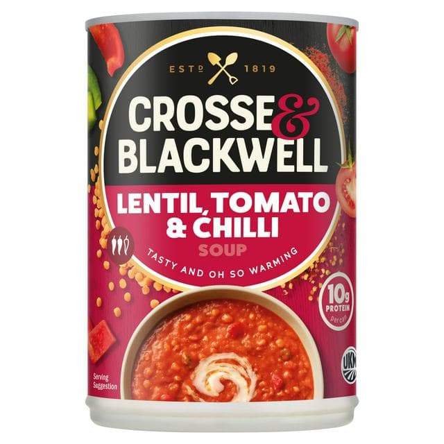 Crosse & Blackwell 400g Lentil Tomato & Chilli Soup - gallery image 1
