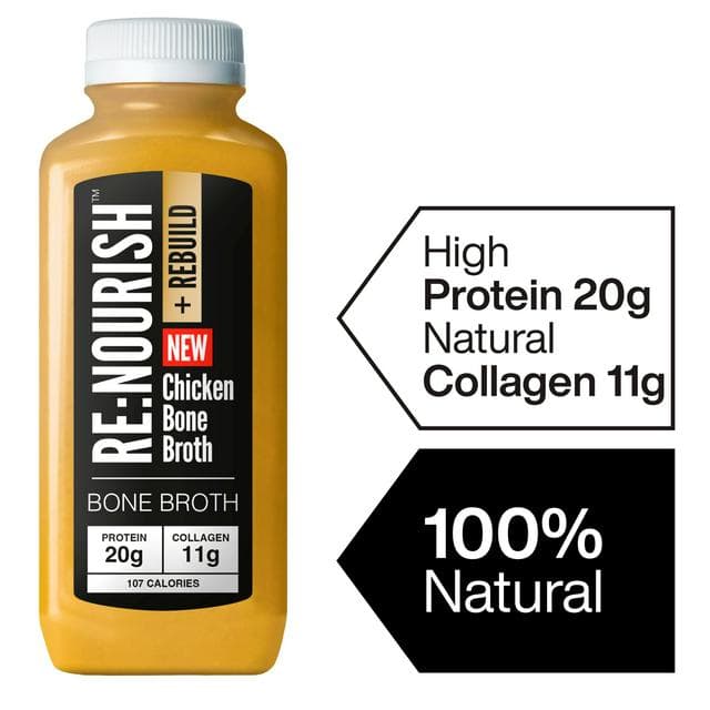 Renourish + Rebuild 500g Chicken High Protein Collagen Bone Broth - gallery image 1