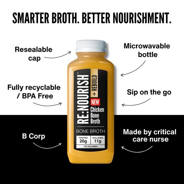 Renourish + Rebuild 500g Chicken High Protein Collagen Bone Broth - gallery image 3