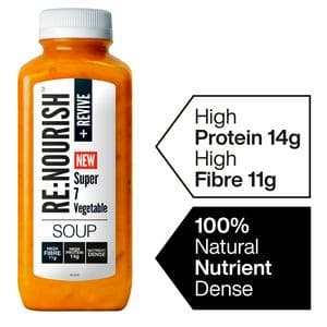 Renourish + Revive 500g Super 7 Vegetable High Protein High Fibre Soup