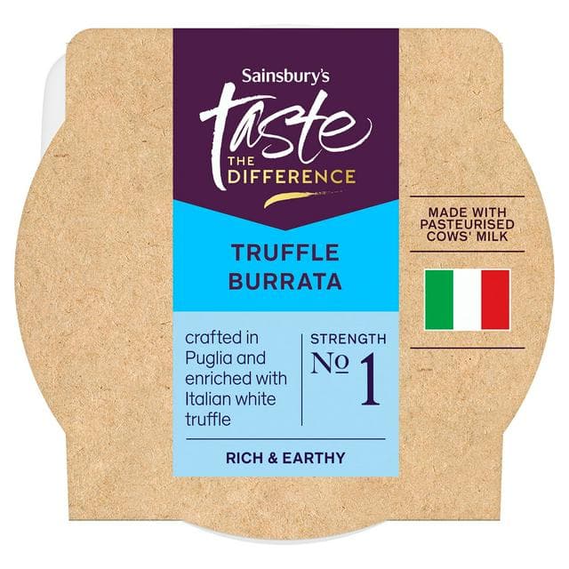 Sainsbury's 125g Truffle Burrata Cheese, Taste the Difference - gallery image 1