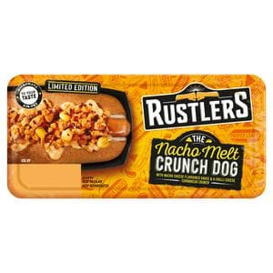 Rustlers 149g The Nacho Melt Crunch Hot Dog