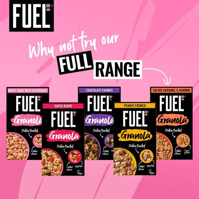 FUEL 10K 400g White Chocolate with Raspberry Protein Granola Breakfast Cereal - gallery image 6
