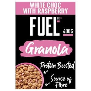 FUEL 10K 400g White Chocolate with Raspberry Protein Granola Breakfast Cereal