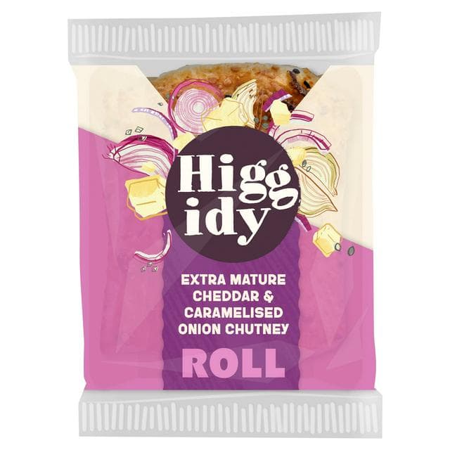 Higgidy 130g Extra Mature Cheddar & Caramelised Onion Chutney Roll - gallery image 1