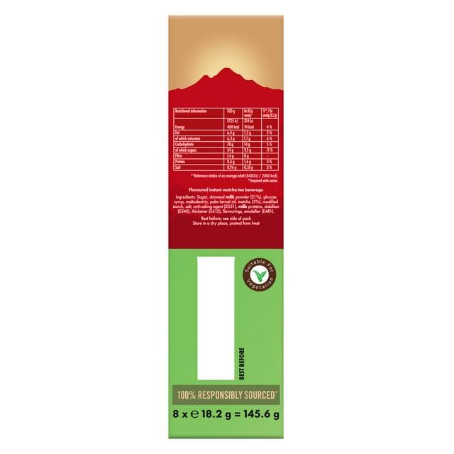 Kenco 8 x Iced Hot Strawberry Matcha Latte Sachets - gallery image 6