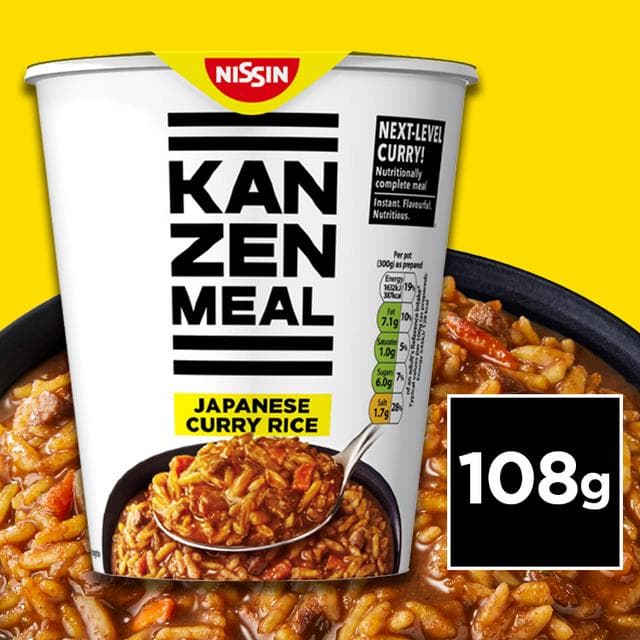 Nissin Kanzen Meal 108g Nutritionally Complete Instant Japanese Curry Rice Pot - gallery image 4