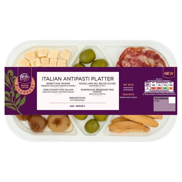 Sainsbury's Discovery 166g Italian Antipasti Platter, Taste the Difference - gallery image 1