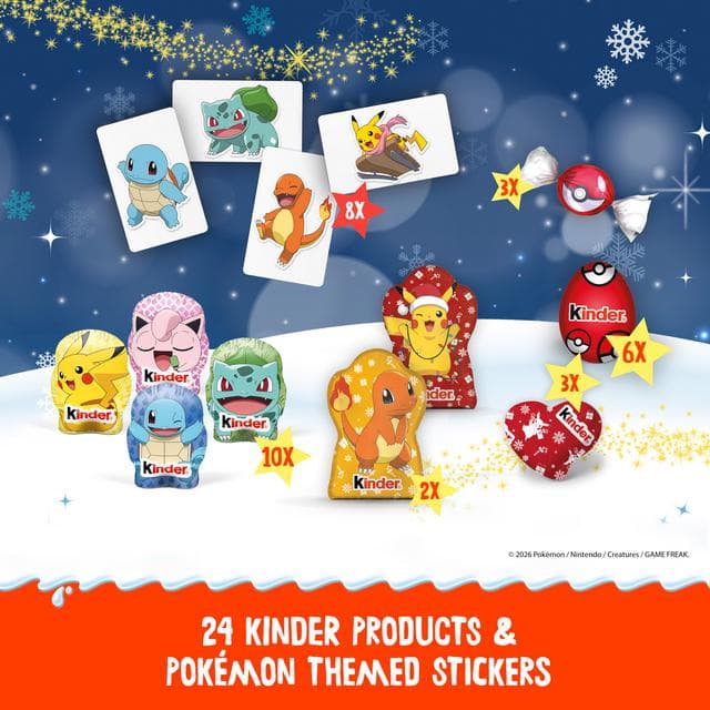 Kinder 198g Pokémon Holiday Calendar - gallery image 4