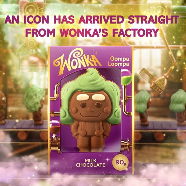 Wonka 90g Oompa Loompa Milk Chocolate Box - gallery image 3