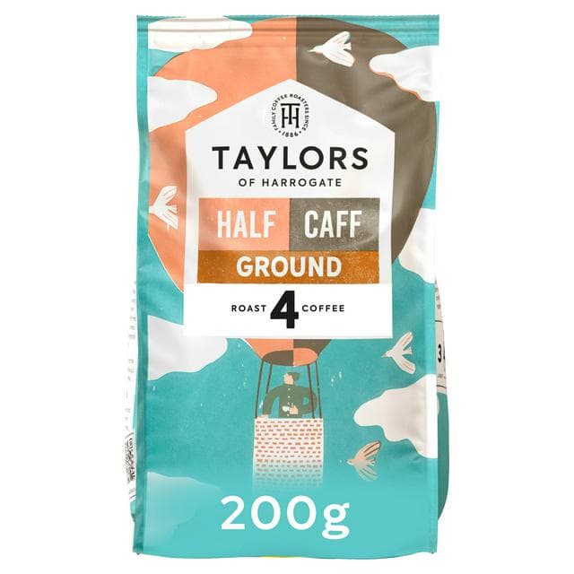 Taylors of Harrogate 200g Half Caff Ground Coffee - gallery image 1