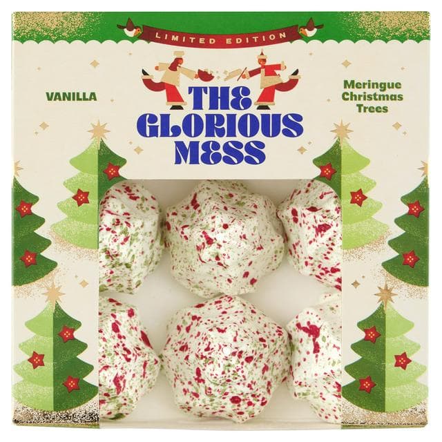The Glorious Mess 45g Vanilla Meringue Christmas Mringues - gallery image 1