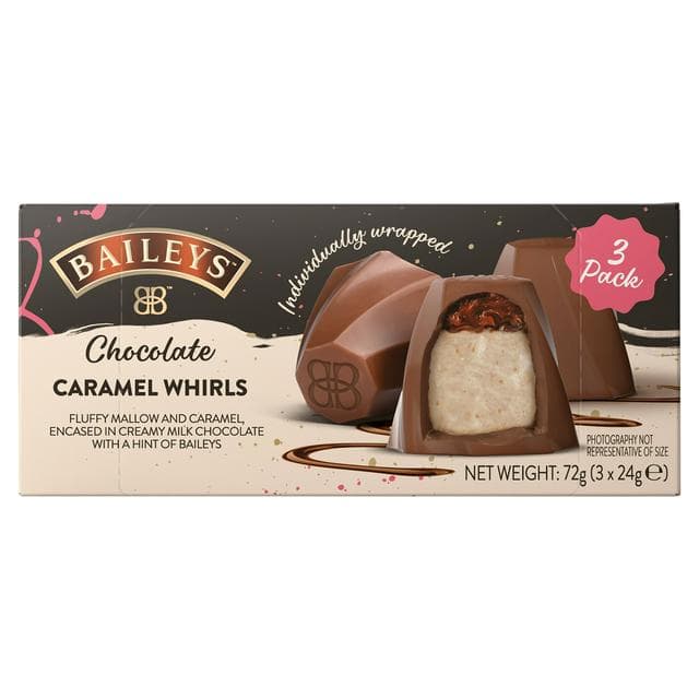 Baileys 3 x 24g Chocolate Caramel Whirls - gallery image 1