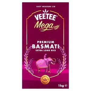 Veetee Mega 1kg Premium Extra Long Basmati Rice