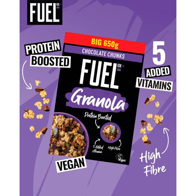 FUEL10K 650g Chocolate Chunks Protein Granola Breakfast Cereal - gallery image 2