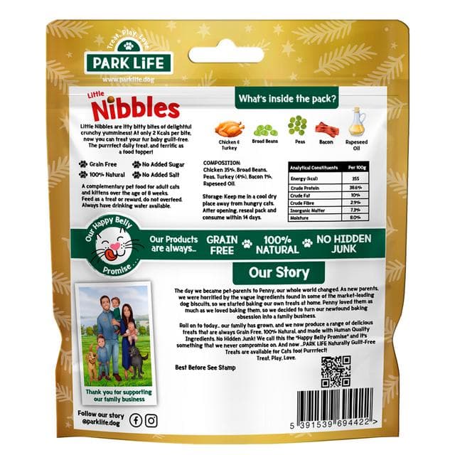 Park Life Little Nibbles Turkey & Bacon Flavour Cat Treats - gallery image 3