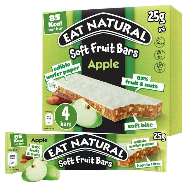 Eat Natural 4 x 25g Apple Multipack Soft Fruit Bars - gallery image 1