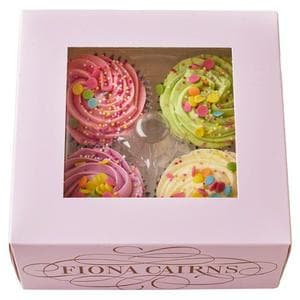 Fiona Cairns 4 x Golden Sponge Confetti Cupcakes