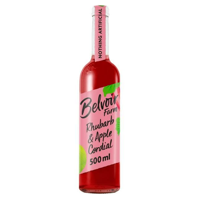 Belvoir 500ml Farm Rhubarb & Apple Cordial Bottle - gallery image 1