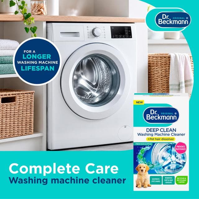 Dr. Beckmann Original Deep Clean Washing Machine Cleaner + Pet Hair Dissolver 250g - gallery image 2